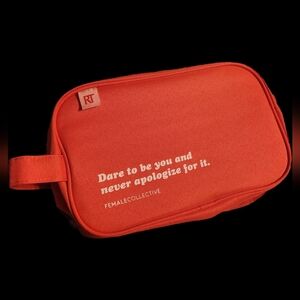 NWT ❗️ RT all in one travel cosmetic limited edition orange bag with handle